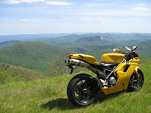 Spring on the Ducati 1098..