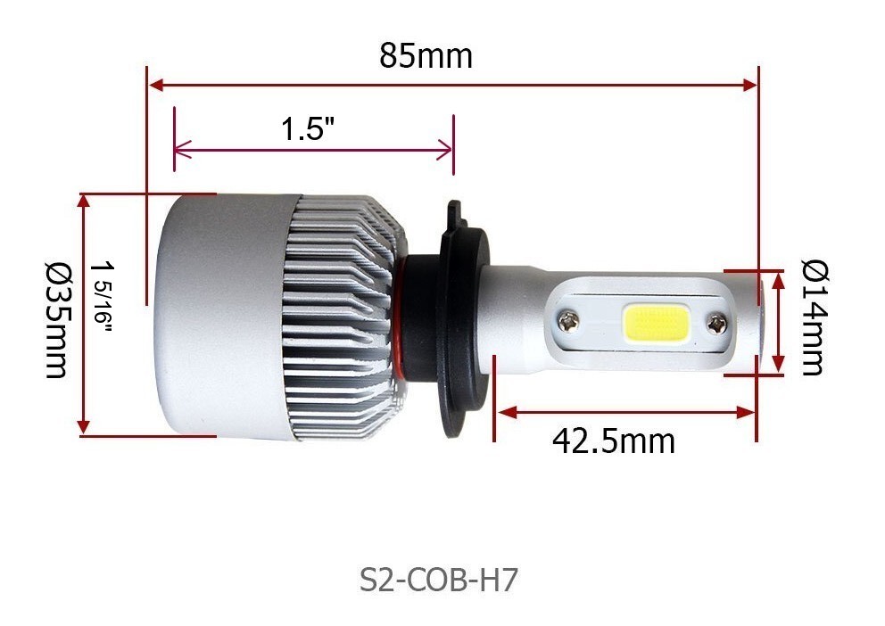 Watonlight H7 LED CanBus Headlight Bulb Kits from Pirates' Lair at